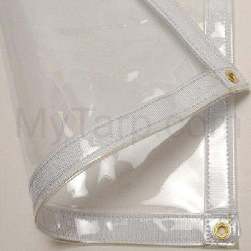 Clear Vinyl Fabric Flame Retardant 20 MIL, Personal Protection Curtain –