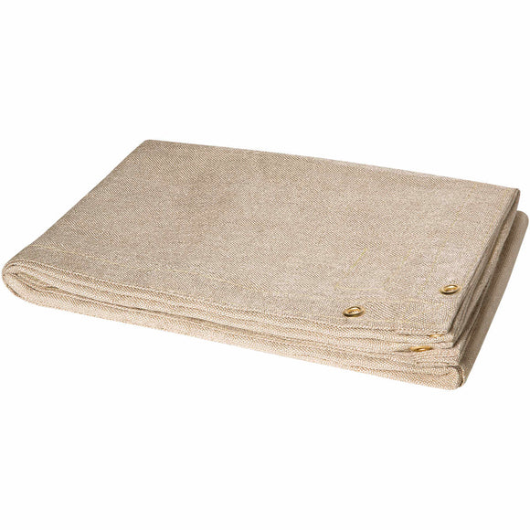 6' x 10' Welding Blanket - 18 oz Heat Cleaned Fiberglass - Tan