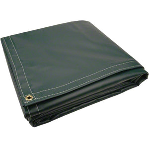 10' x 20' Boat Dock Cover Tarp - 18 oz Vinyl Coated Polyester - Grommet Every 1 ft - Made in USA