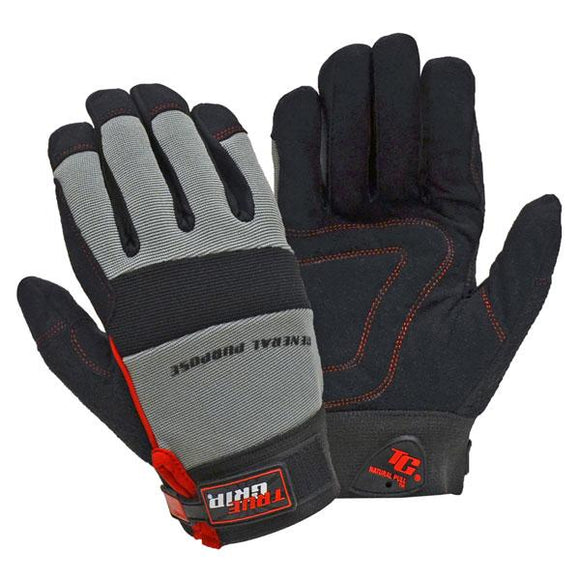 True Grip General Purpose Work Gloves With Touchscreen Fingers –