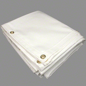 15' x 30' Boat Dock Cover Tarp - 18 oz Vinyl Coated Polyester - Grommet Every 1 ft - Made in USA